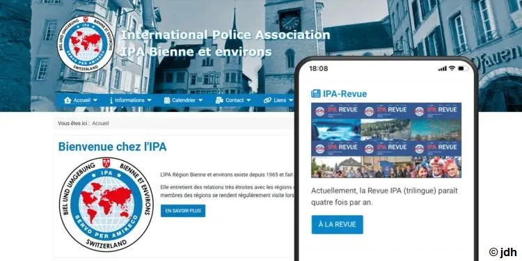 Capture d'écran du nouveau site web