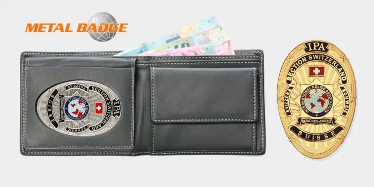Portemonnaie mit IPA Badge aus Metall
