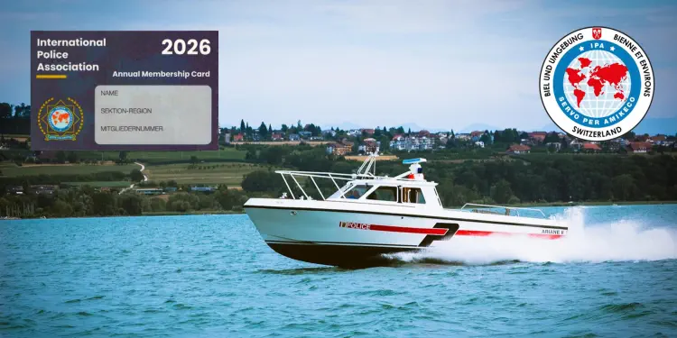 Boot der Seepolizei auf dem Bielersee